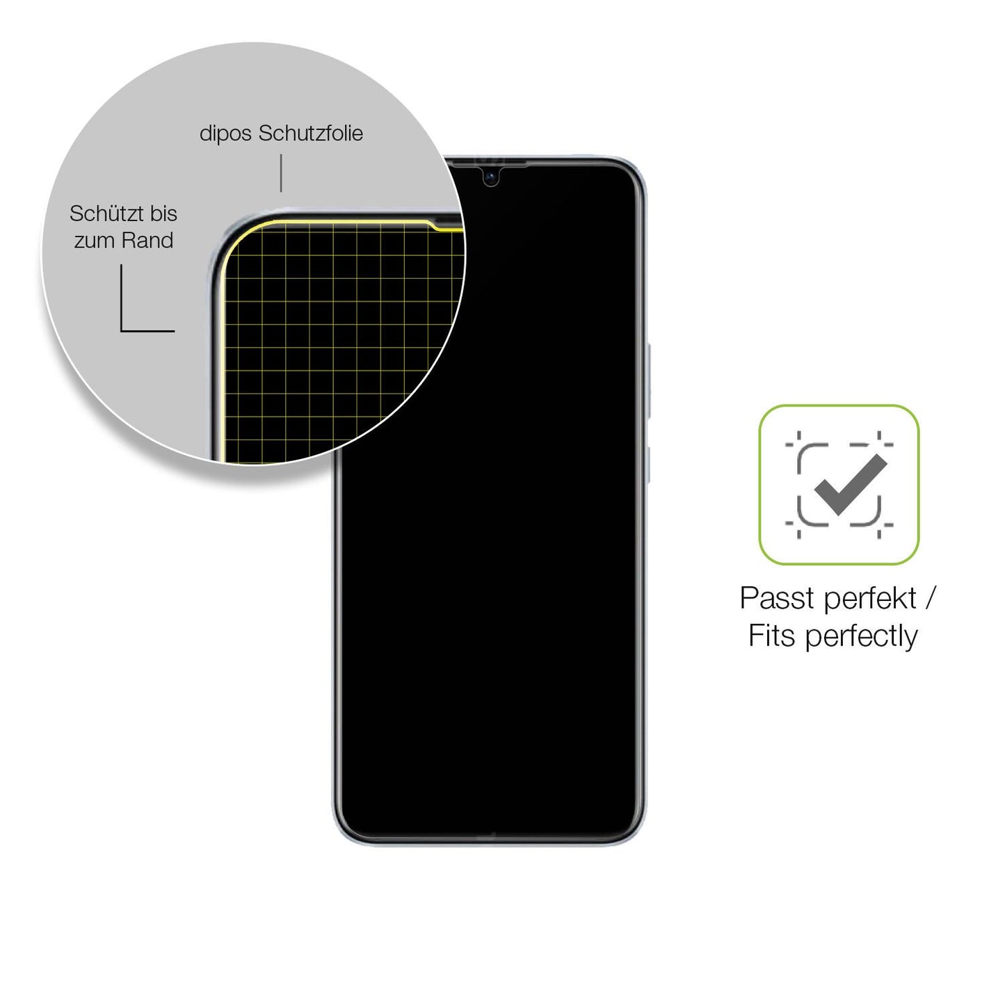 Besonders flexibler Displayschutz mit Anti-Shock-Schicht im Materialmix