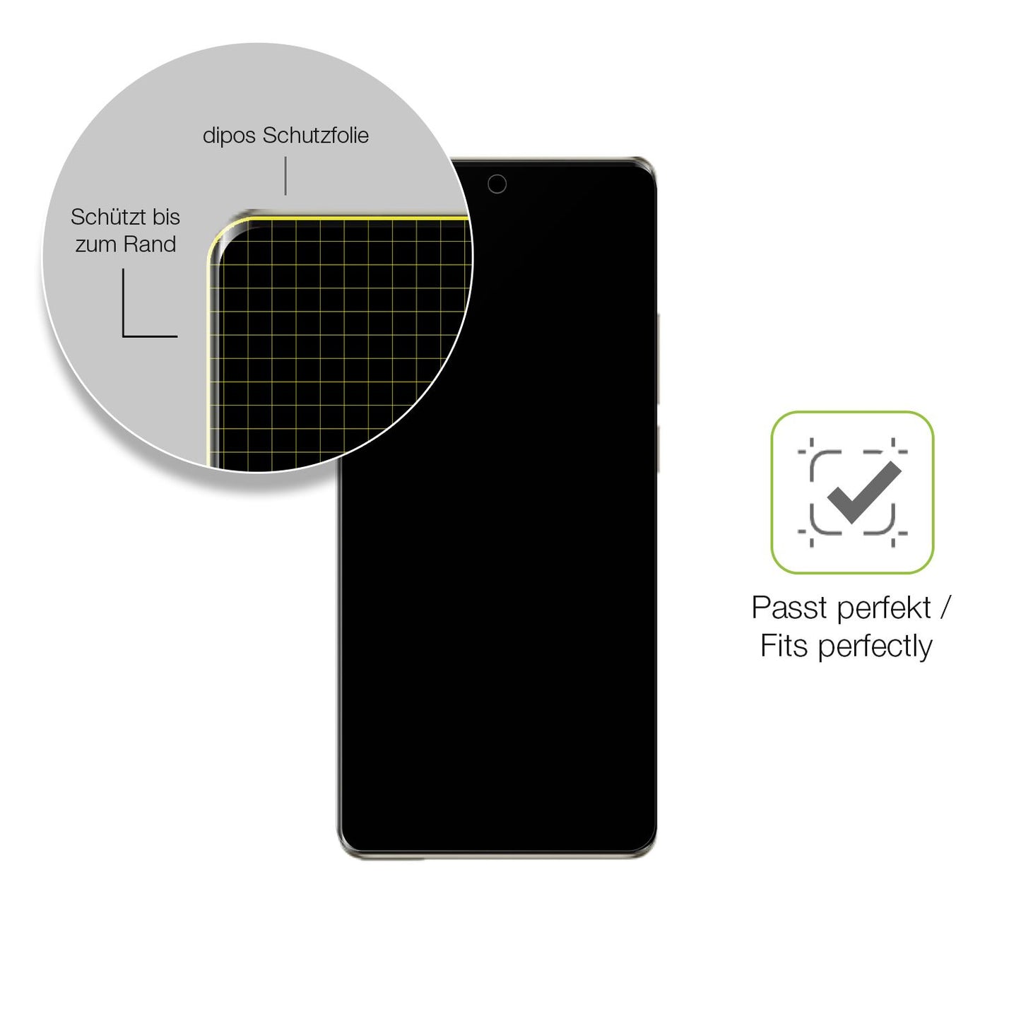 Besonders flexibler Displayschutz mit Anti-Shock-Schicht im Materialmix