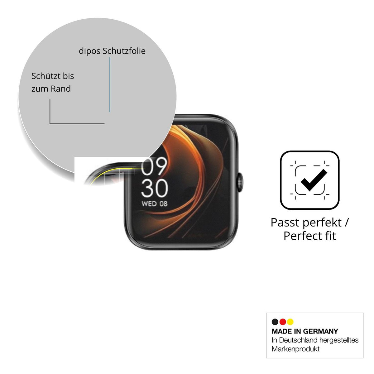 Besonders flexibler Displayschutz mit Anti-Shock-Schicht im Materialmix