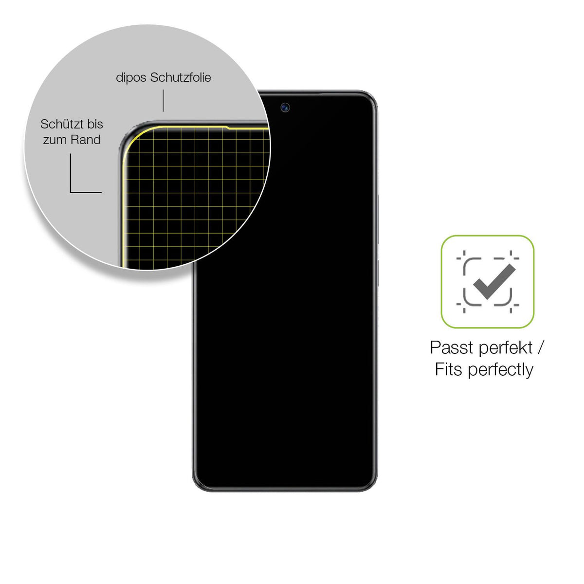 Besonders flexibler Displayschutz mit Anti-Shock-Schicht im Materialmix