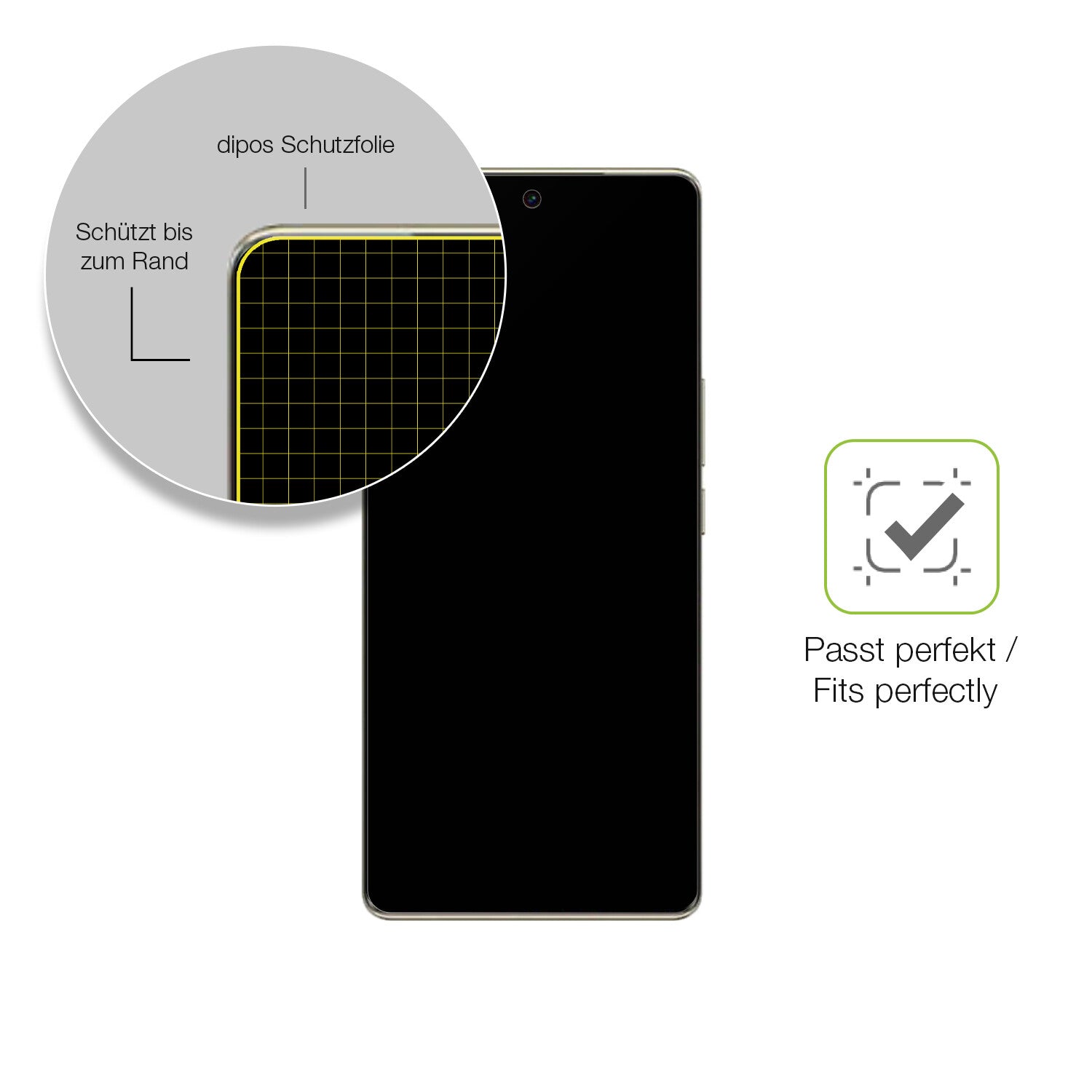 Besonders flexibler Displayschutz mit Anti-Shock-Schicht im Materialmix