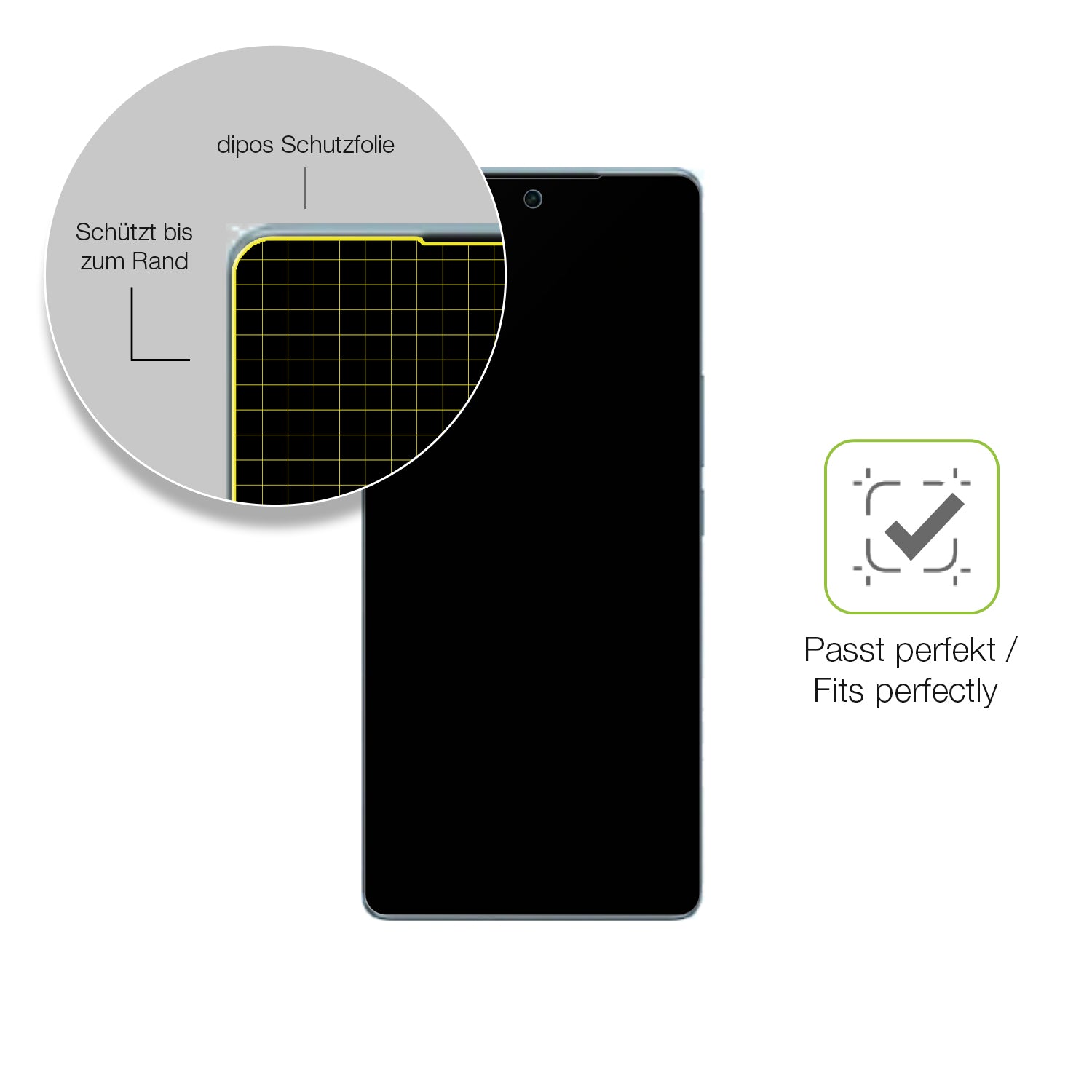 Besonders flexibler Displayschutz mit Anti-Shock-Schicht im Materialmix