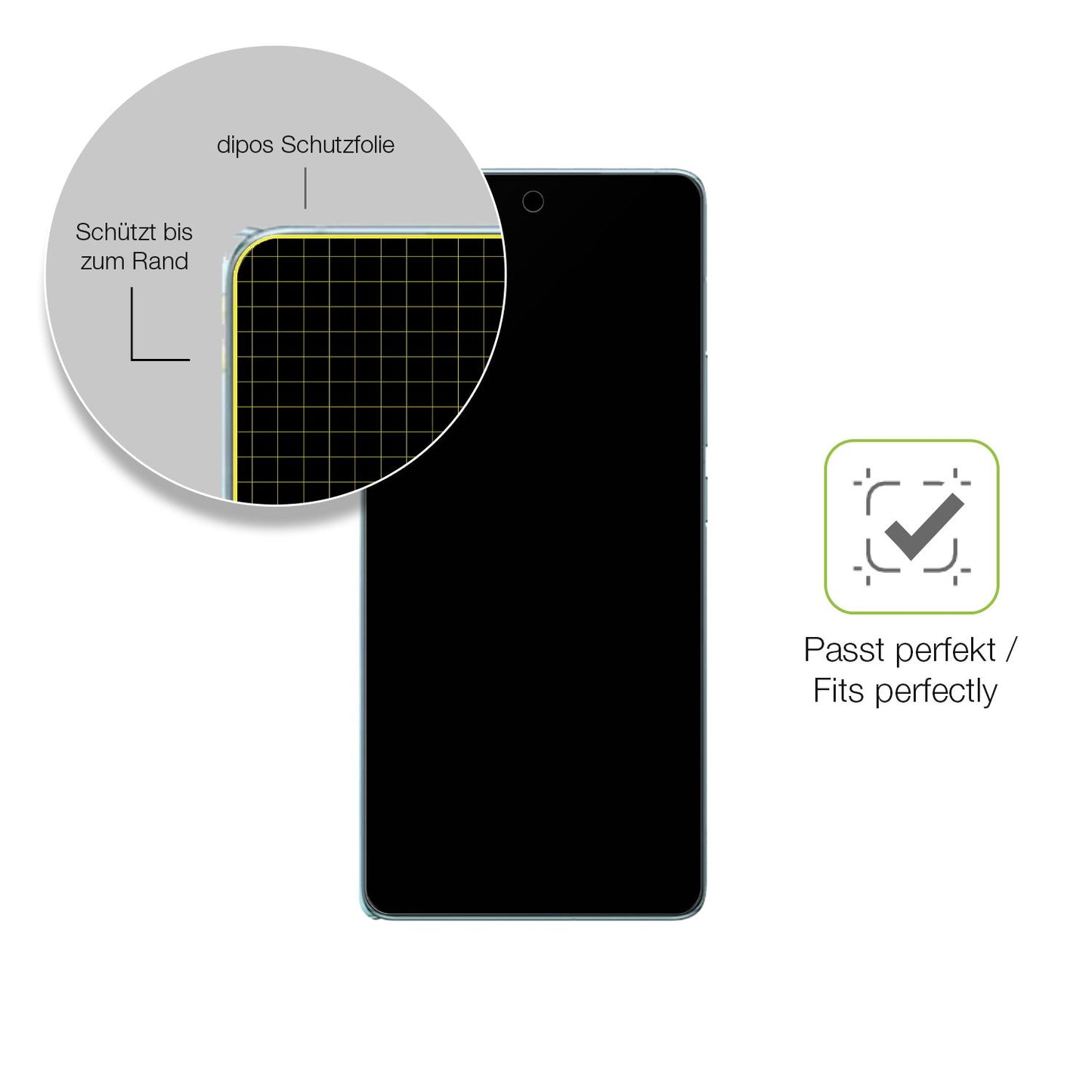 Besonders flexibler Displayschutz mit Anti-Shock-Schicht im Materialmix