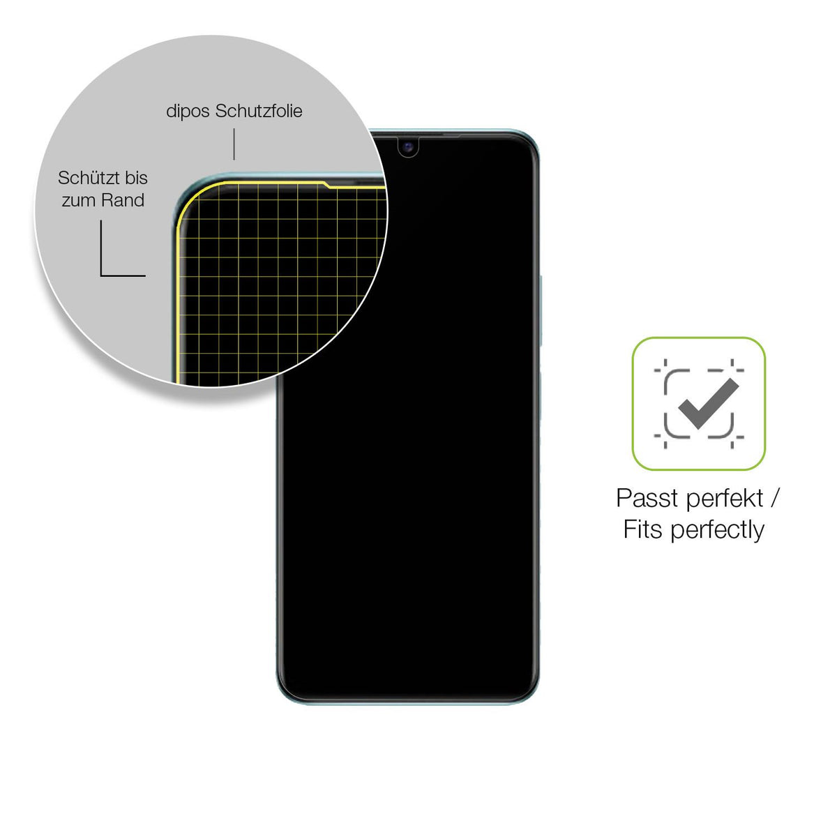 Besonders flexibler Displayschutz mit Anti-Shock-Schicht im Materialmix