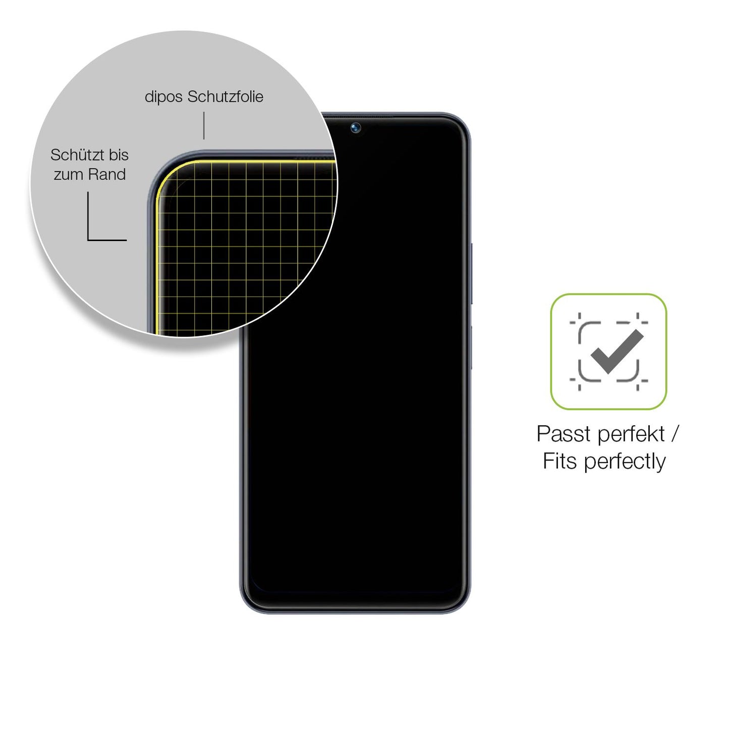 Besonders flexibler Displayschutz mit Anti-Shock-Schicht im Materialmix