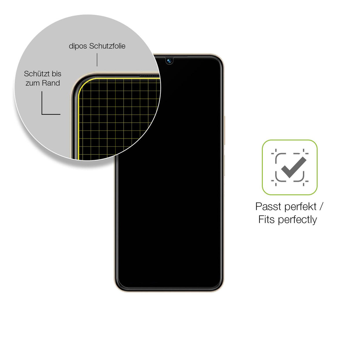 Besonders flexibler Displayschutz mit Anti-Shock-Schicht im Materialmix