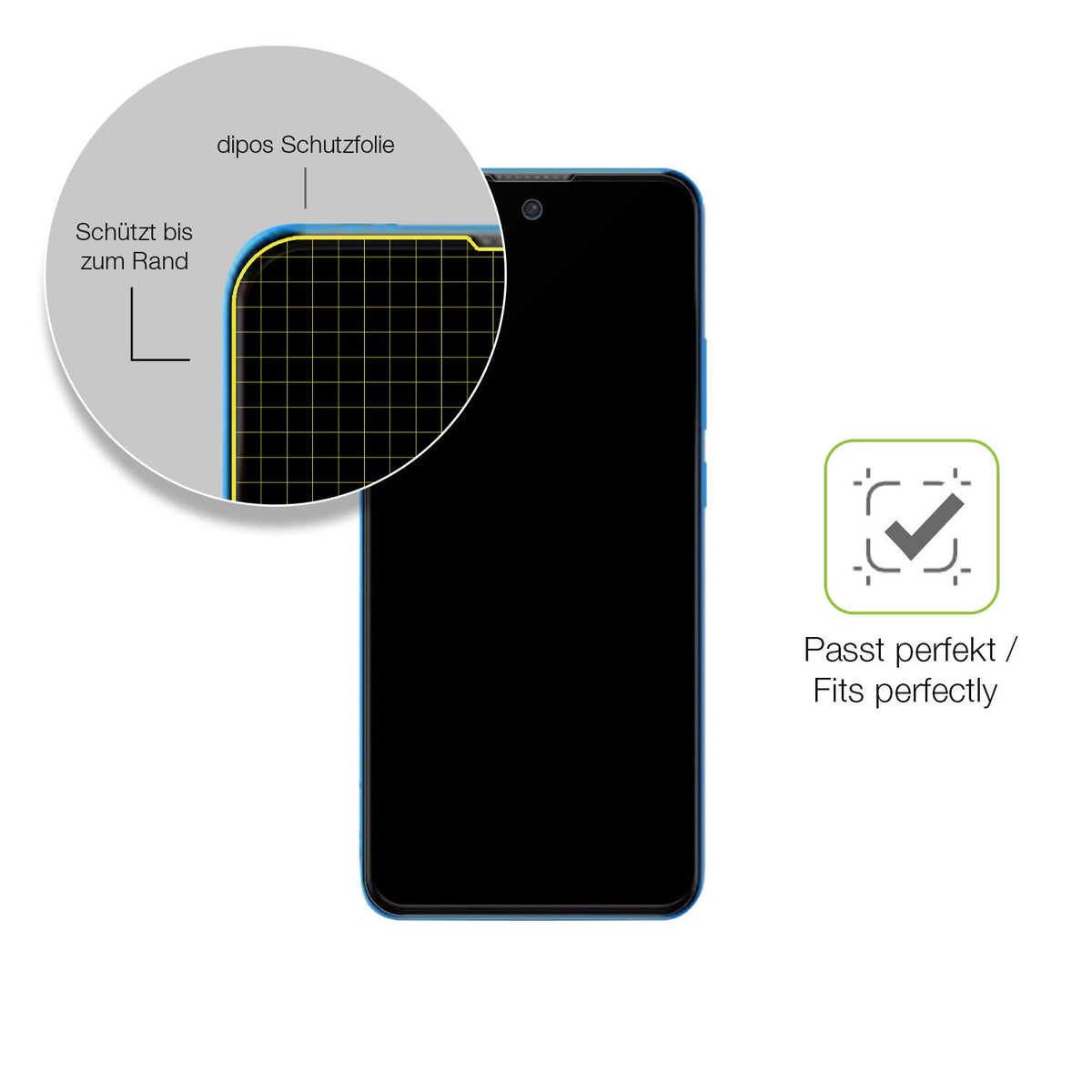 Besonders flexibler Displayschutz mit Anti-Shock-Schicht im Materialmix