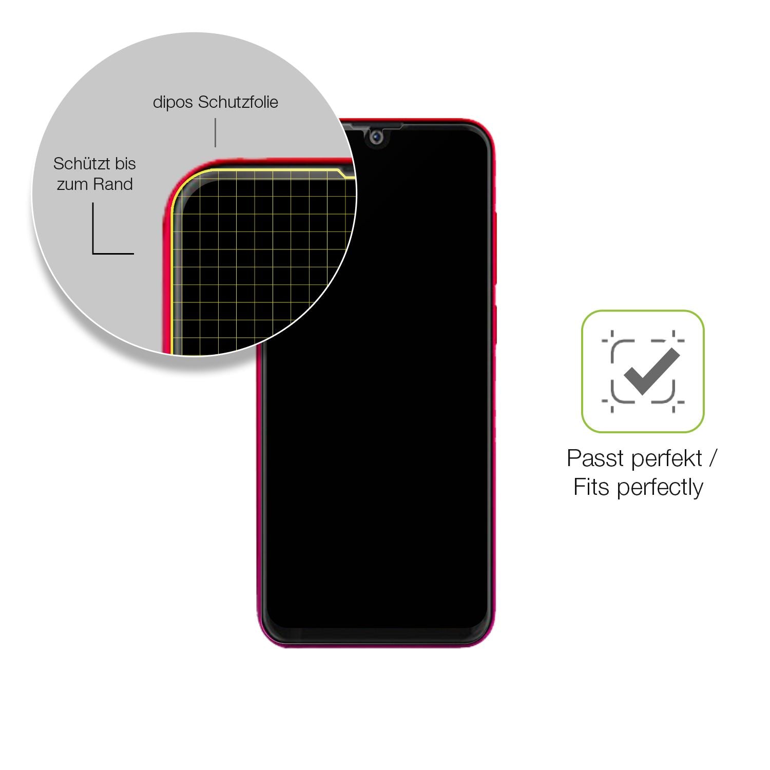 Besonders flexibler Displayschutz mit Anti-Shock-Schicht im Materialmix