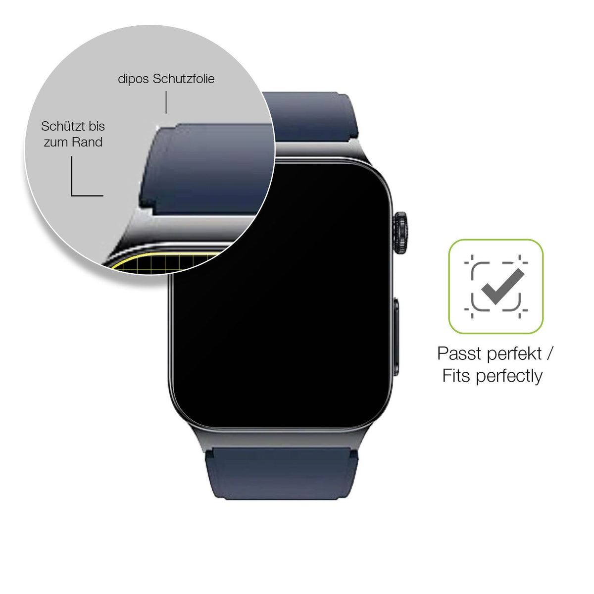 Besonders flexibler Displayschutz mit Anti-Shock-Schicht im Materialmix