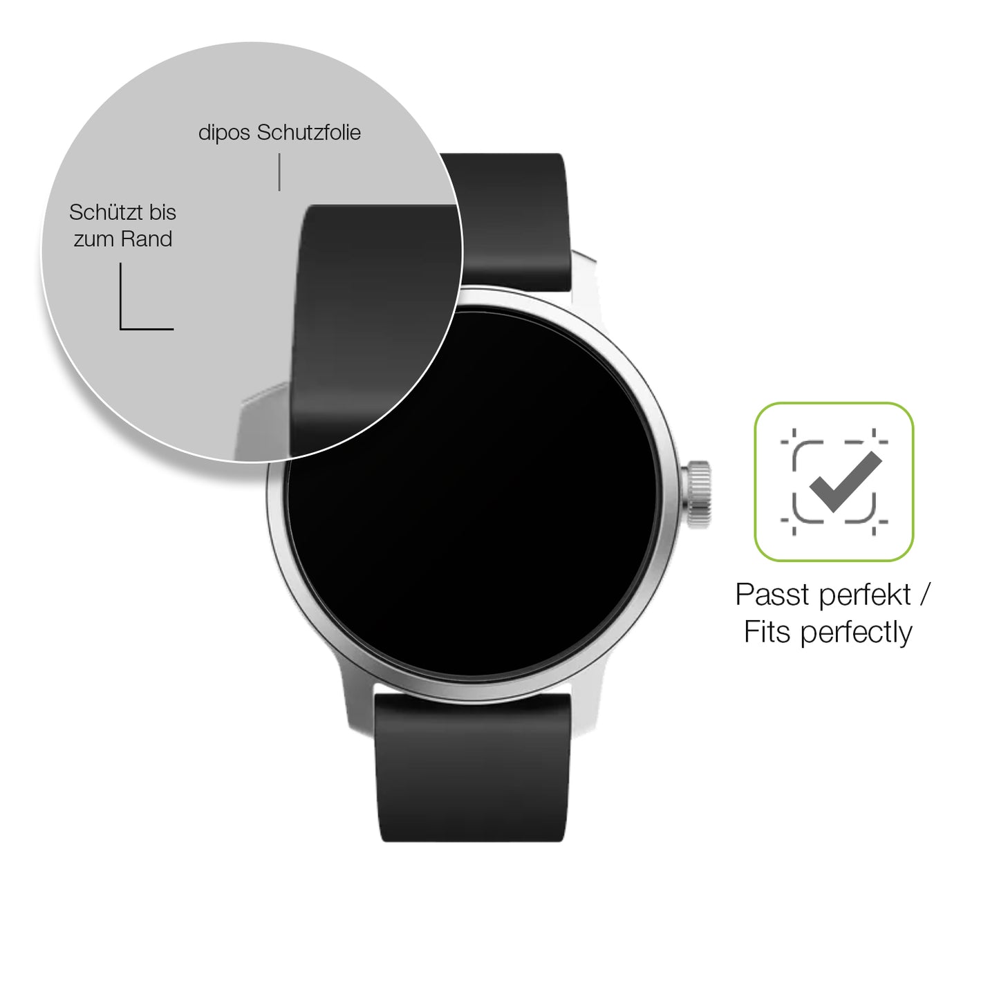 Besonders flexibler Displayschutz mit Anti-Shock-Schicht im Materialmix