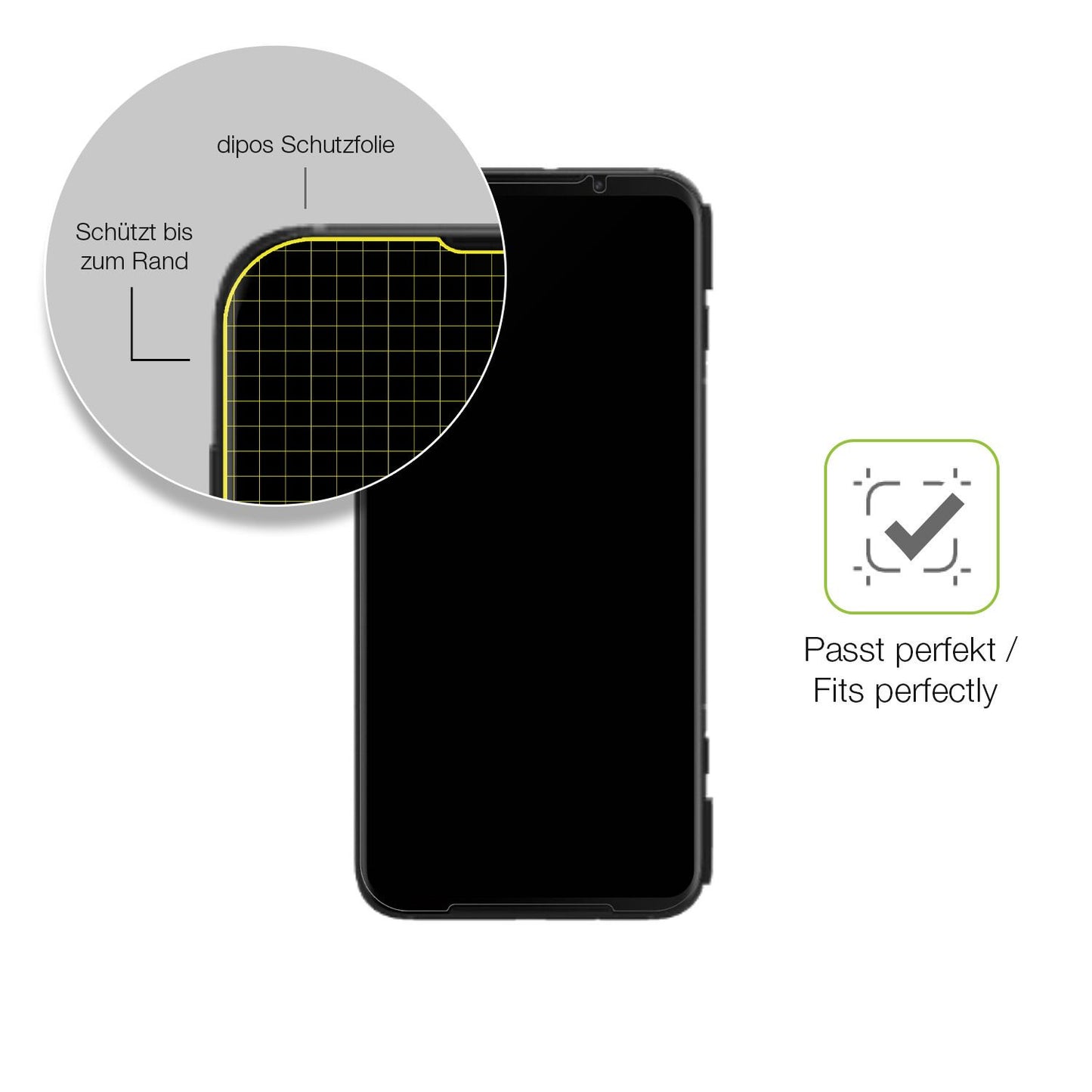 Besonders flexibler Displayschutz mit Anti-Shock-Schicht im Materialmix