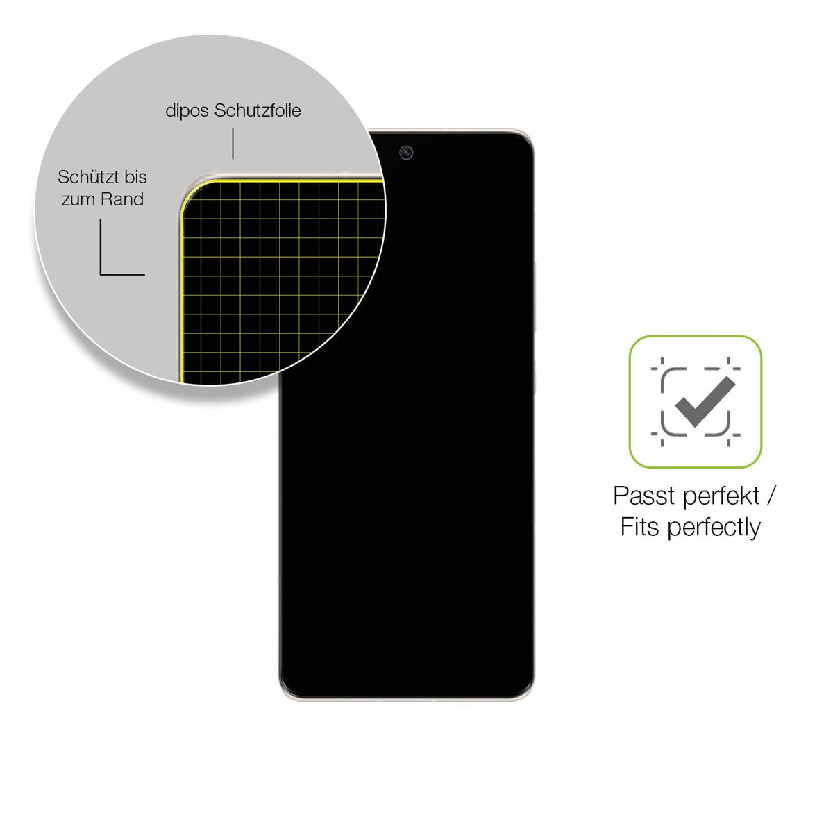 Besonders flexibler Displayschutz mit Anti-Shock-Schicht im Materialmix