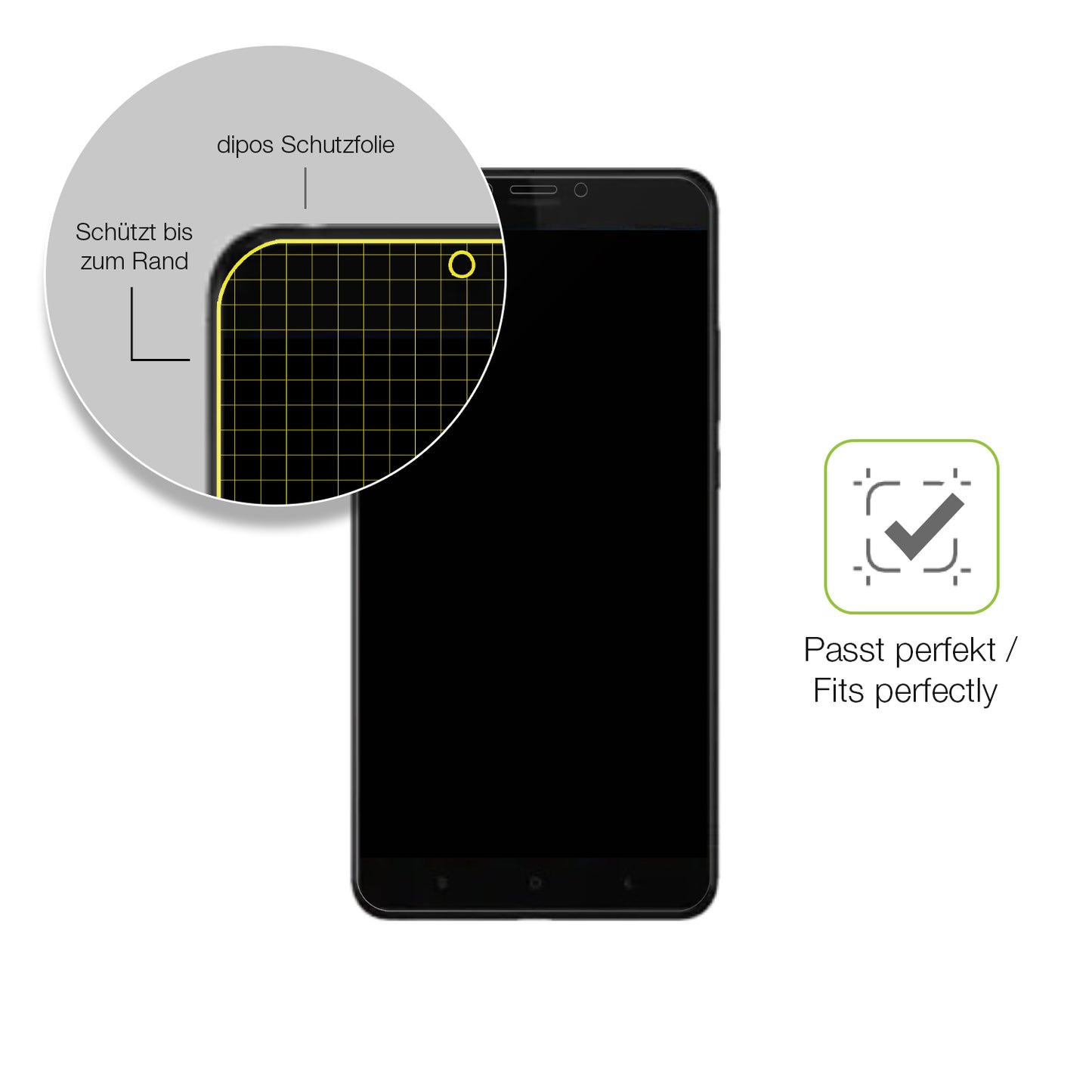 Besonders flexibler Displayschutz mit Anti-Shock-Schicht im Materialmix