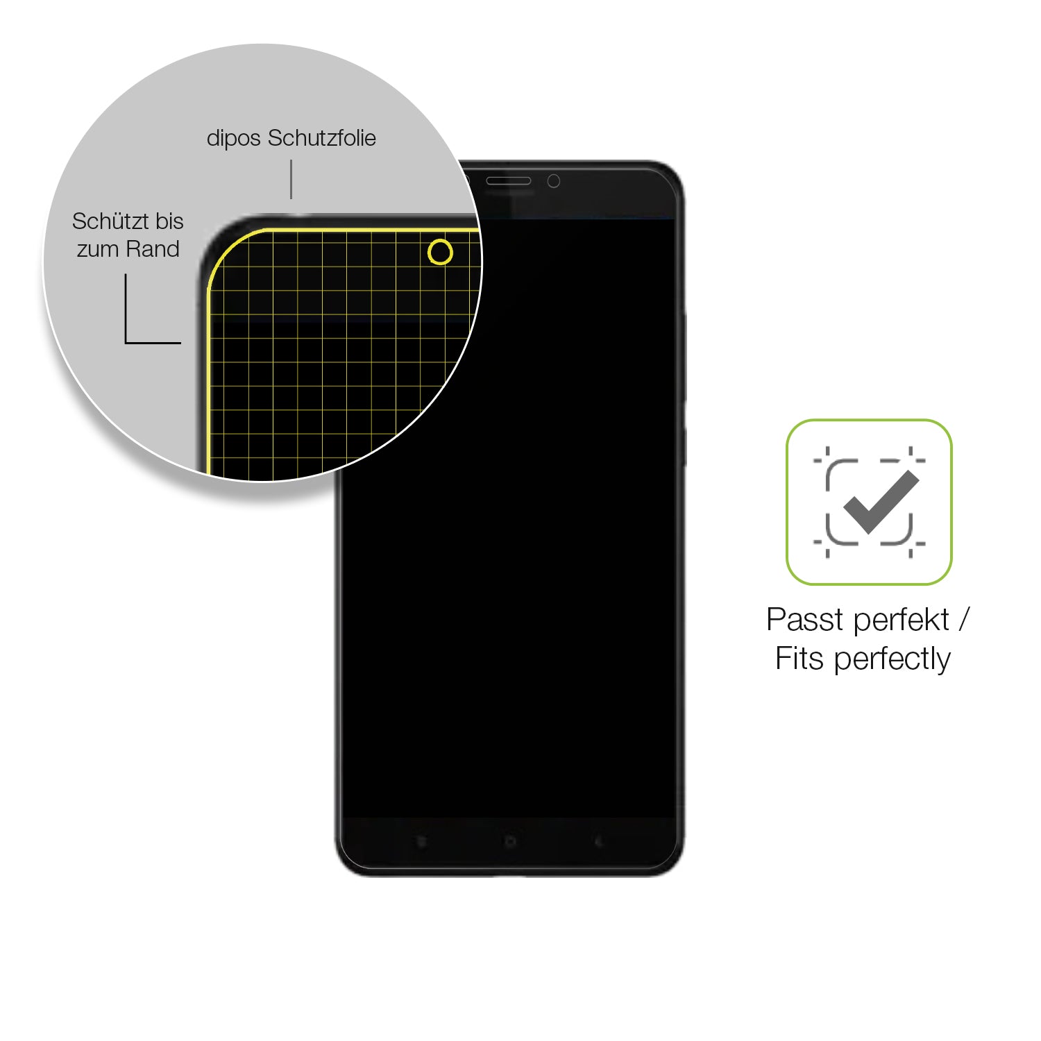 Besonders flexibler Displayschutz mit Anti-Shock-Schicht im Materialmix