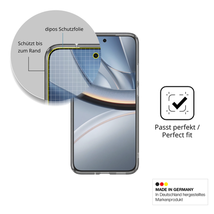 Besonders flexibler Displayschutz mit Anti-Shock-Schicht im Materialmix