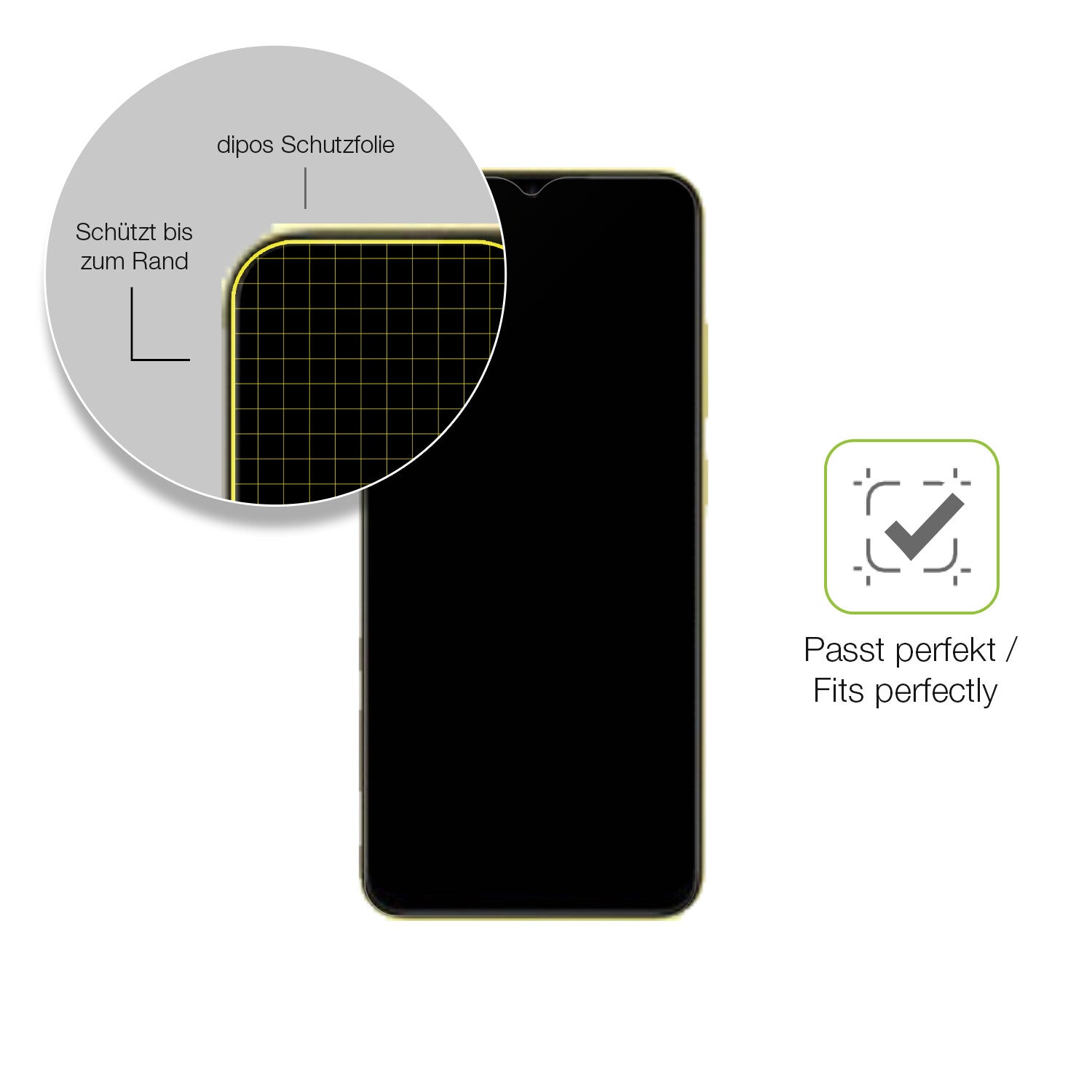 Besonders flexibler Displayschutz mit Anti-Shock-Schicht im Materialmix