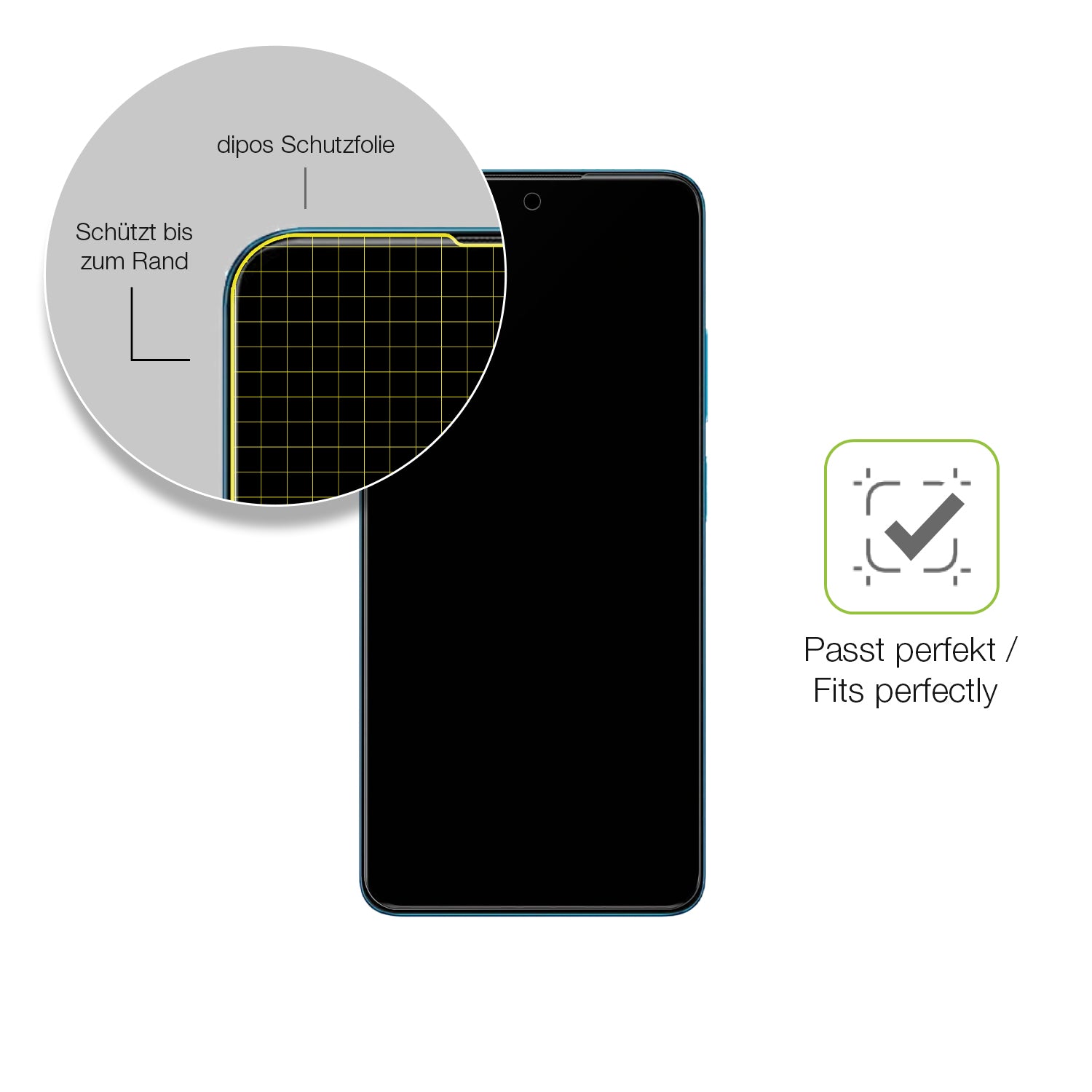 Besonders flexibler Displayschutz mit Anti-Shock-Schicht im Materialmix