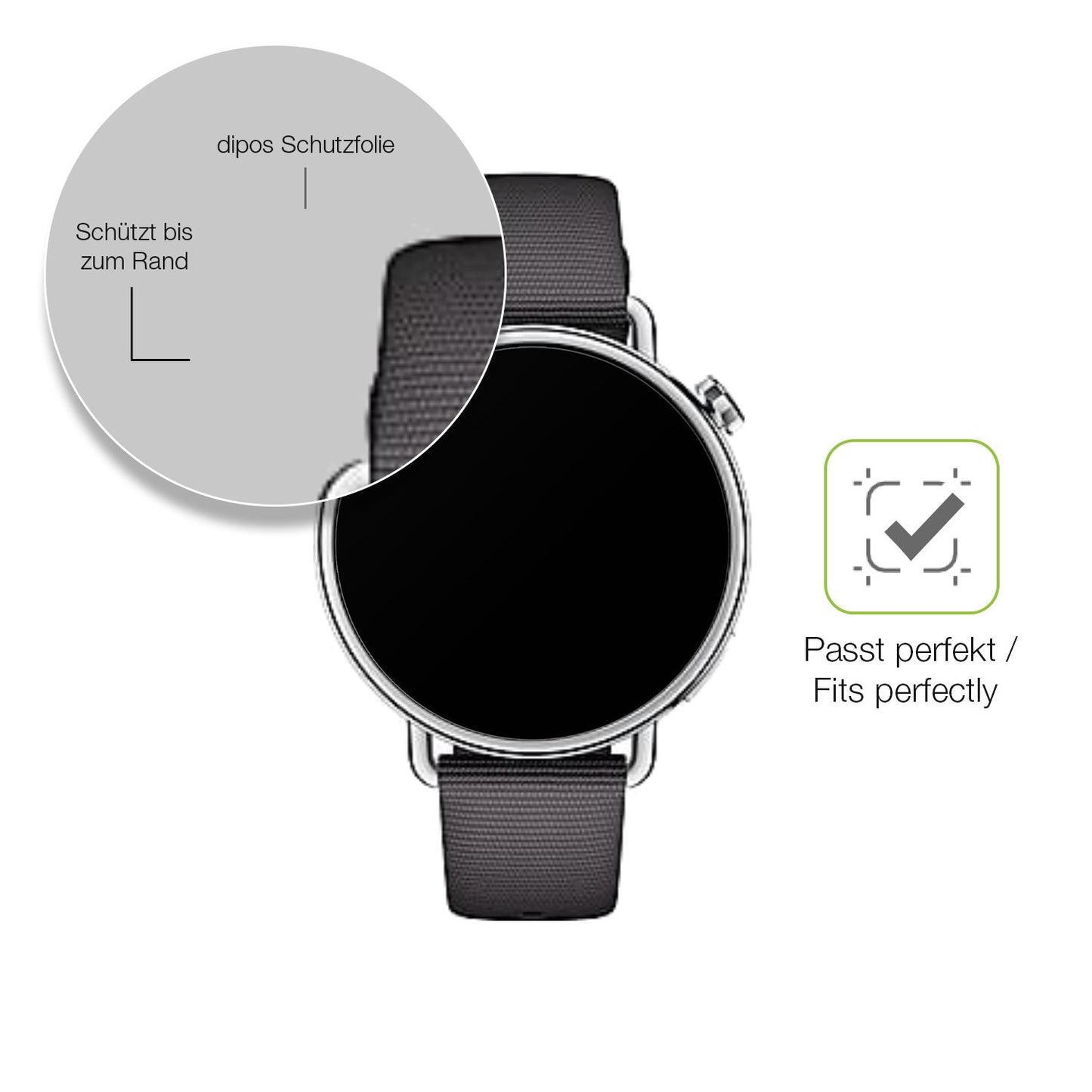 Besonders flexibler Displayschutz mit Anti-Shock-Schicht im Materialmix