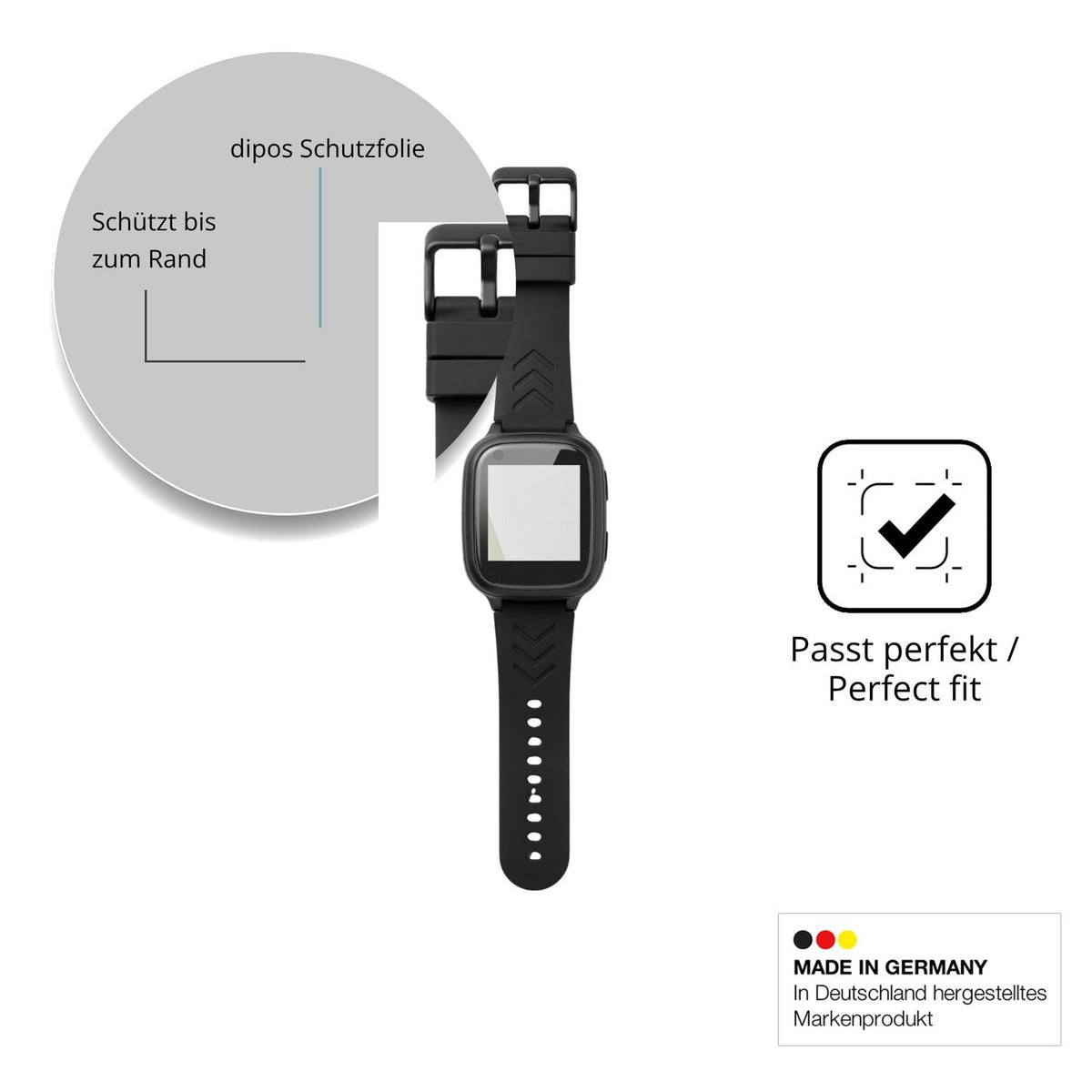 Besonders flexibler Displayschutz mit Anti-Shock-Schicht im Materialmix