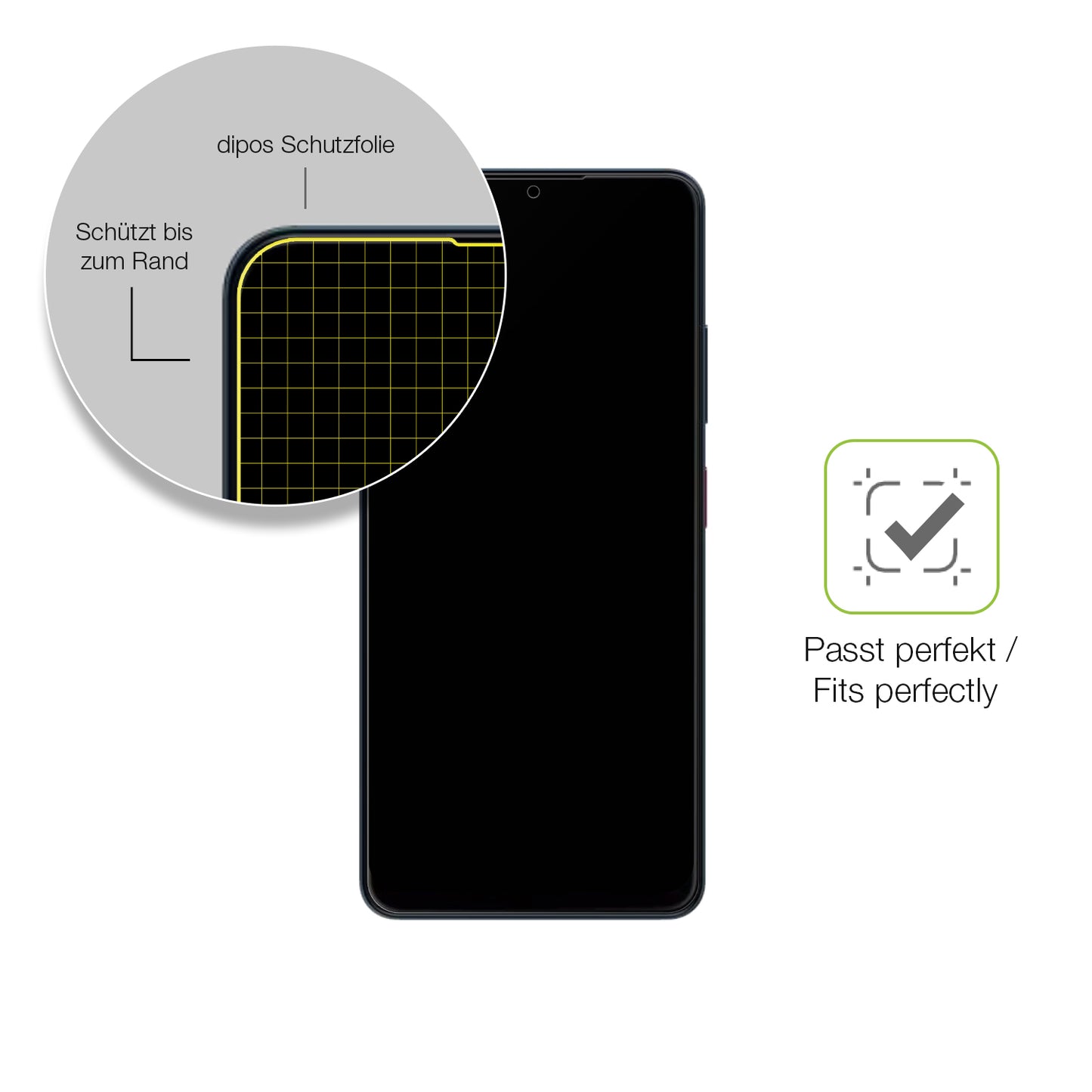 Besonders flexibler Displayschutz mit Anti-Shock-Schicht im Materialmix