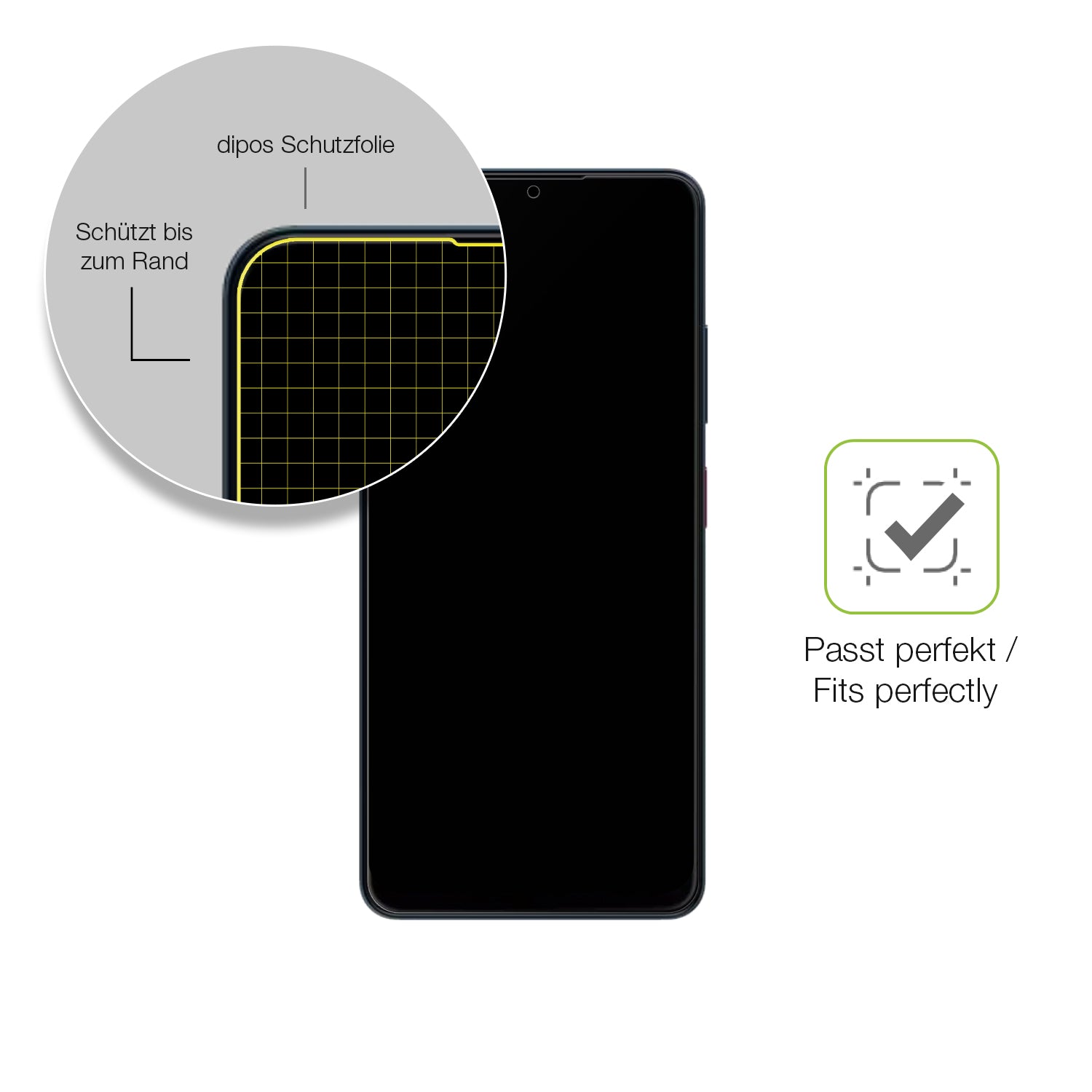 Besonders flexibler Displayschutz mit Anti-Shock-Schicht im Materialmix