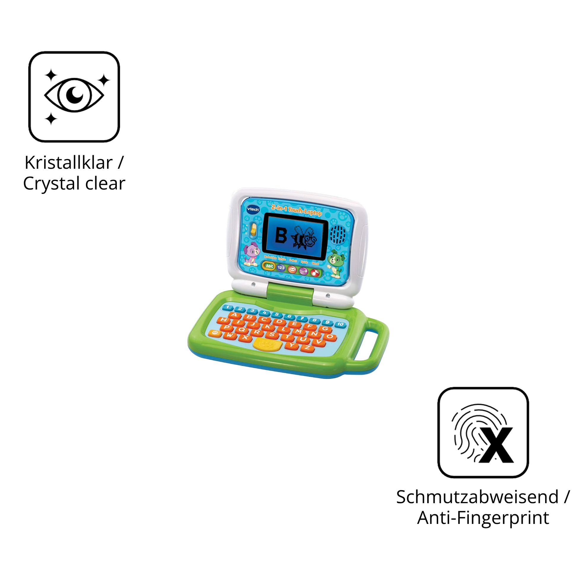 Flexible TPU-Folie passend zugeschnitten für Vtech 2-in-1 Touch Laptop, vollständige Abdeckung