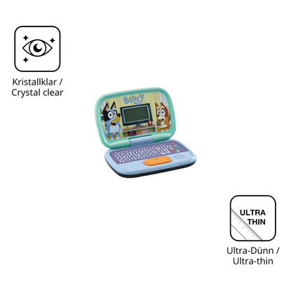 Dünne und klare Folie passend zugeschnitten für Vtech Bluey Lernlaptop