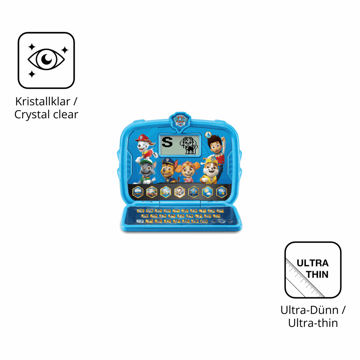 Dünne und klare Folie passend zugeschnitten für Vtech Paw Patrol Lernlaptop