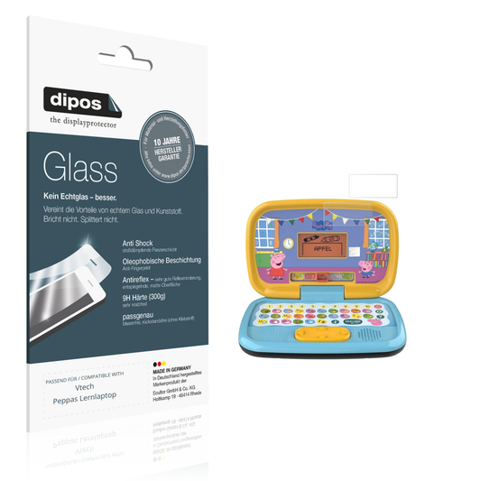 Matte Displayschutzfolie von dipos passend für Vtech Peppas Lernlaptop, 9H kratzfest und blasenfrei montiert