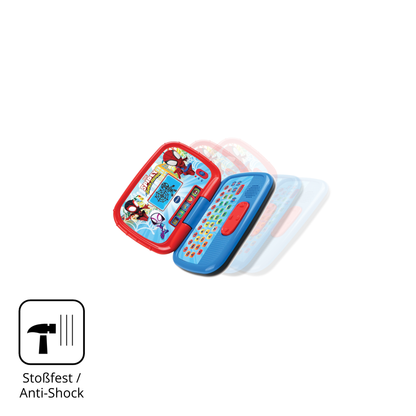 Schutz gegen Kratzer auf dem Vtech Spidey Lernlaptop Glas durch Schlüssel, Stöße gegen die Tischkante oder Stürze