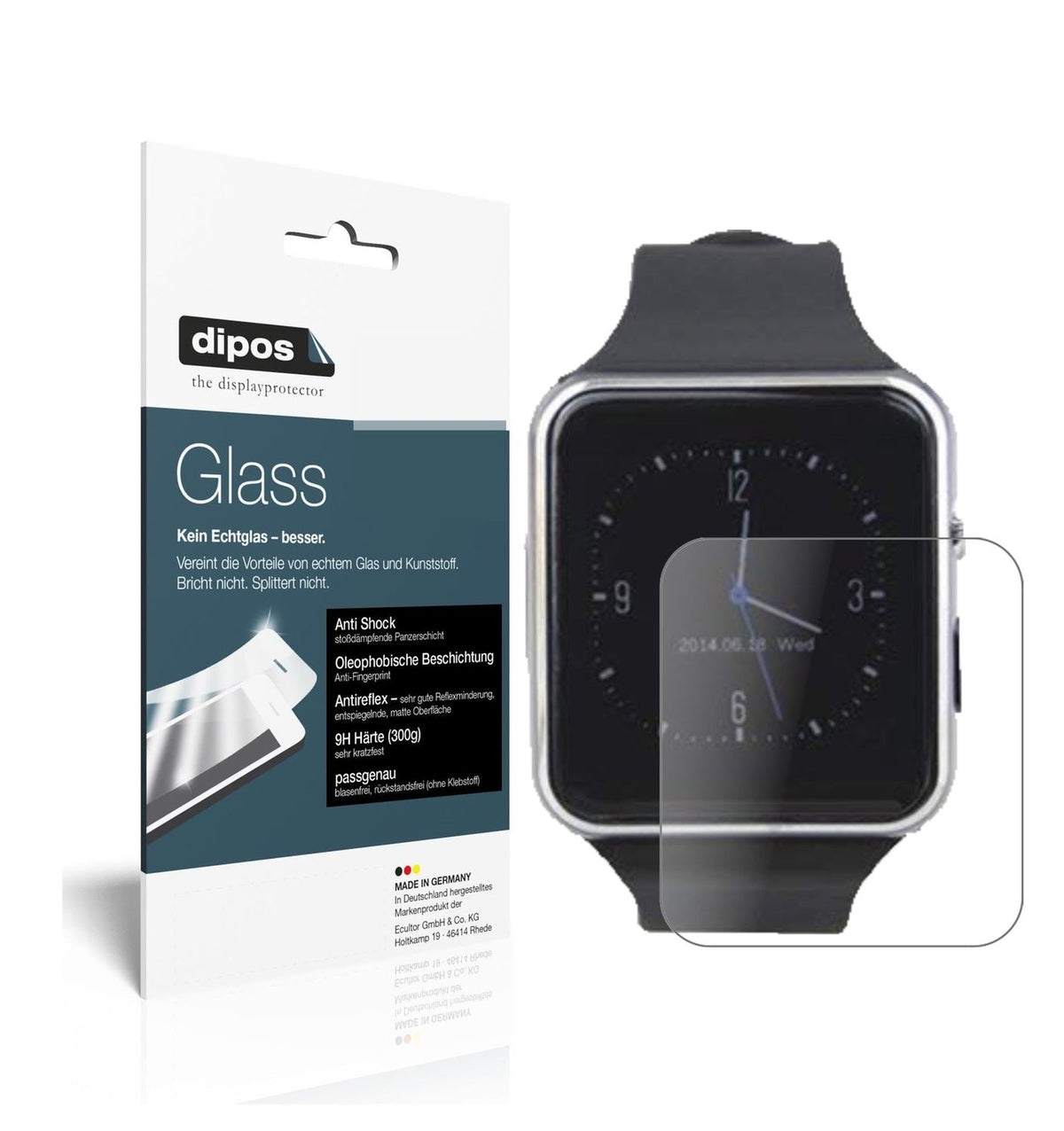 Screen Protector for Tagobee TB01 Smartwatch matte Flexible Glass 9H dipos