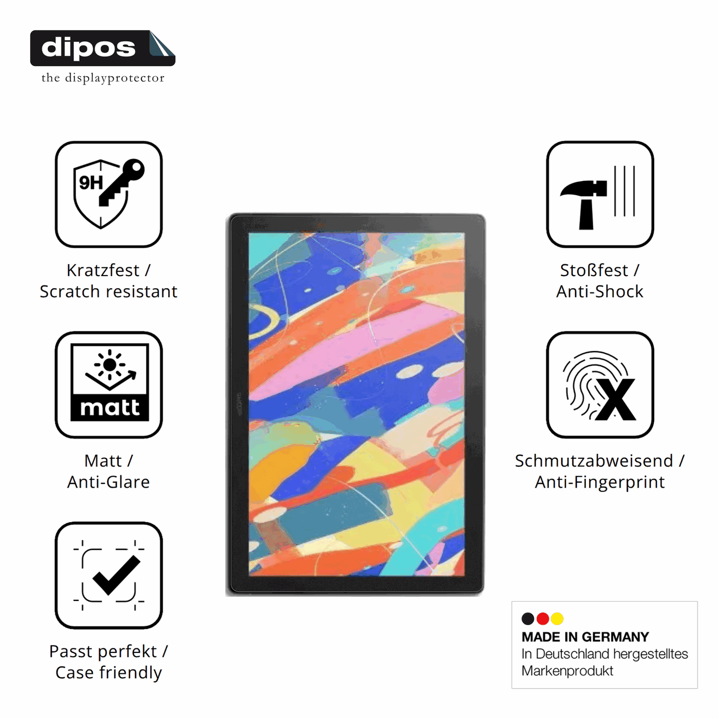 2x Screen Protector for Wacom Cintiq 16 matte Flexible Glass 9H dipos