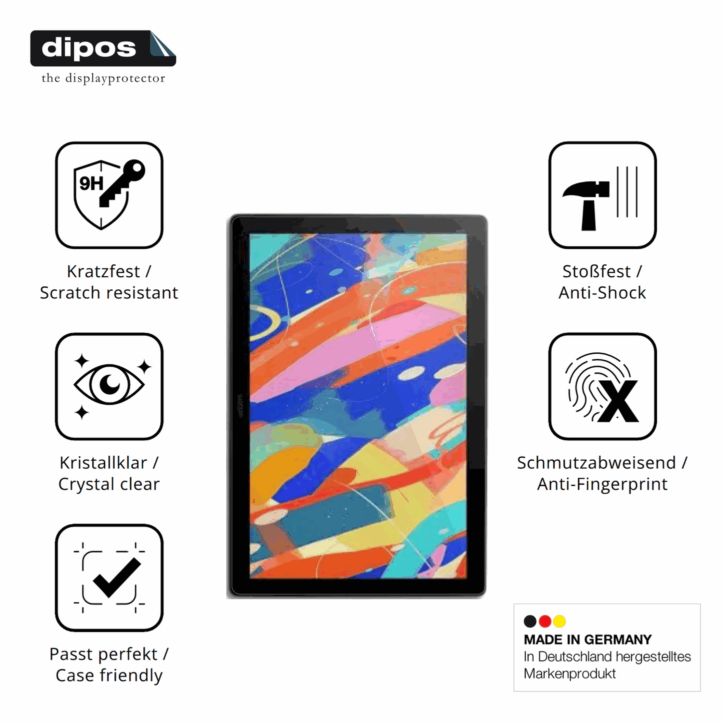 2x Screen Protector for Wacom Cintiq 16 Flexible Glass 9H dipos