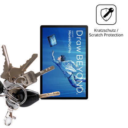 Schutz gegen Kratzer auf dem Wacom MovinkPad Pro 14 Glas durch Schlüssel oder Ähnliches