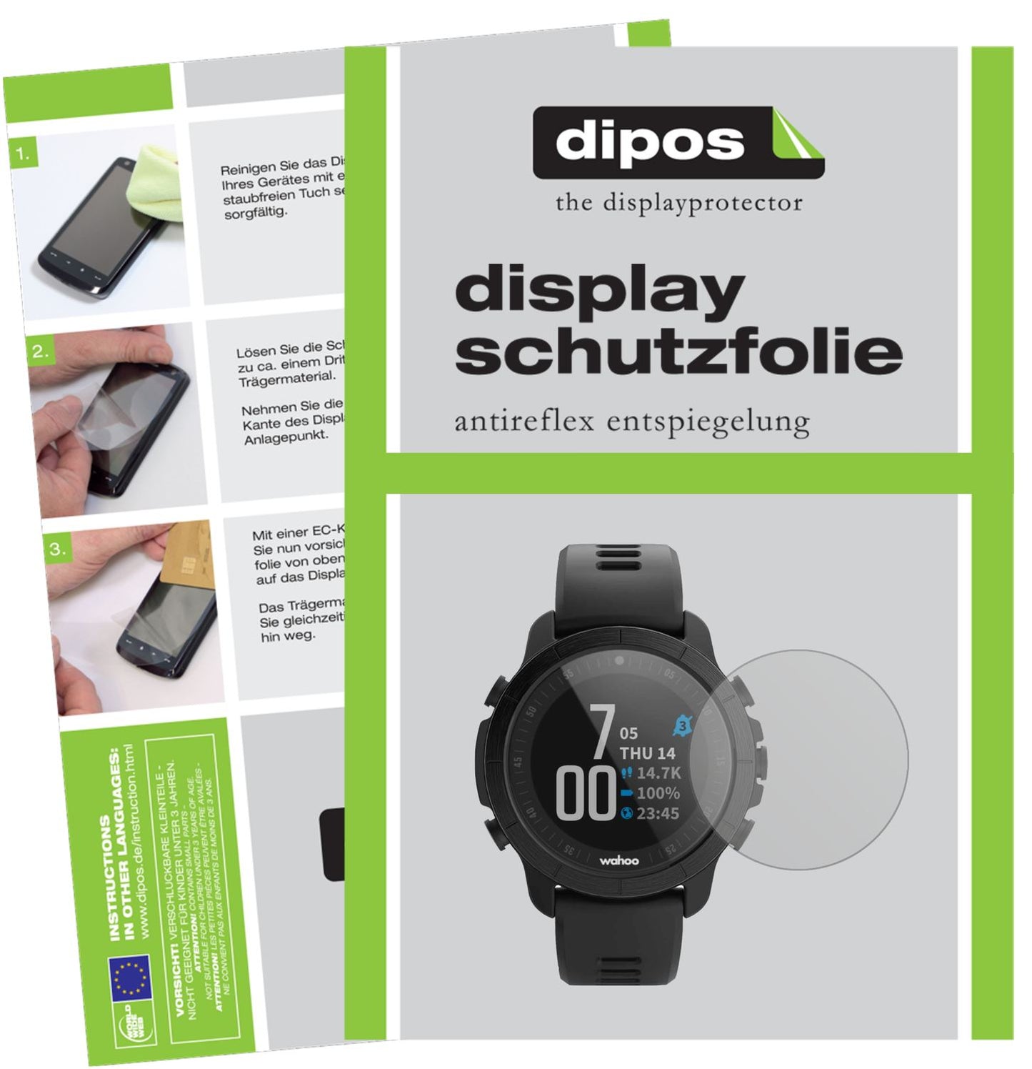 6x Screen Protector for Wahoo Elemnt Rival Protection Anti Glare dipos