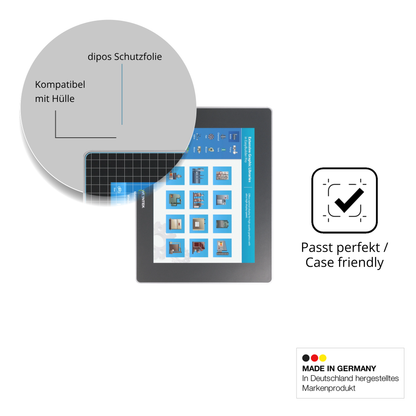 Schutzfolie mit optimaler Passform, zur Verwendung mit Hüllen geeignet