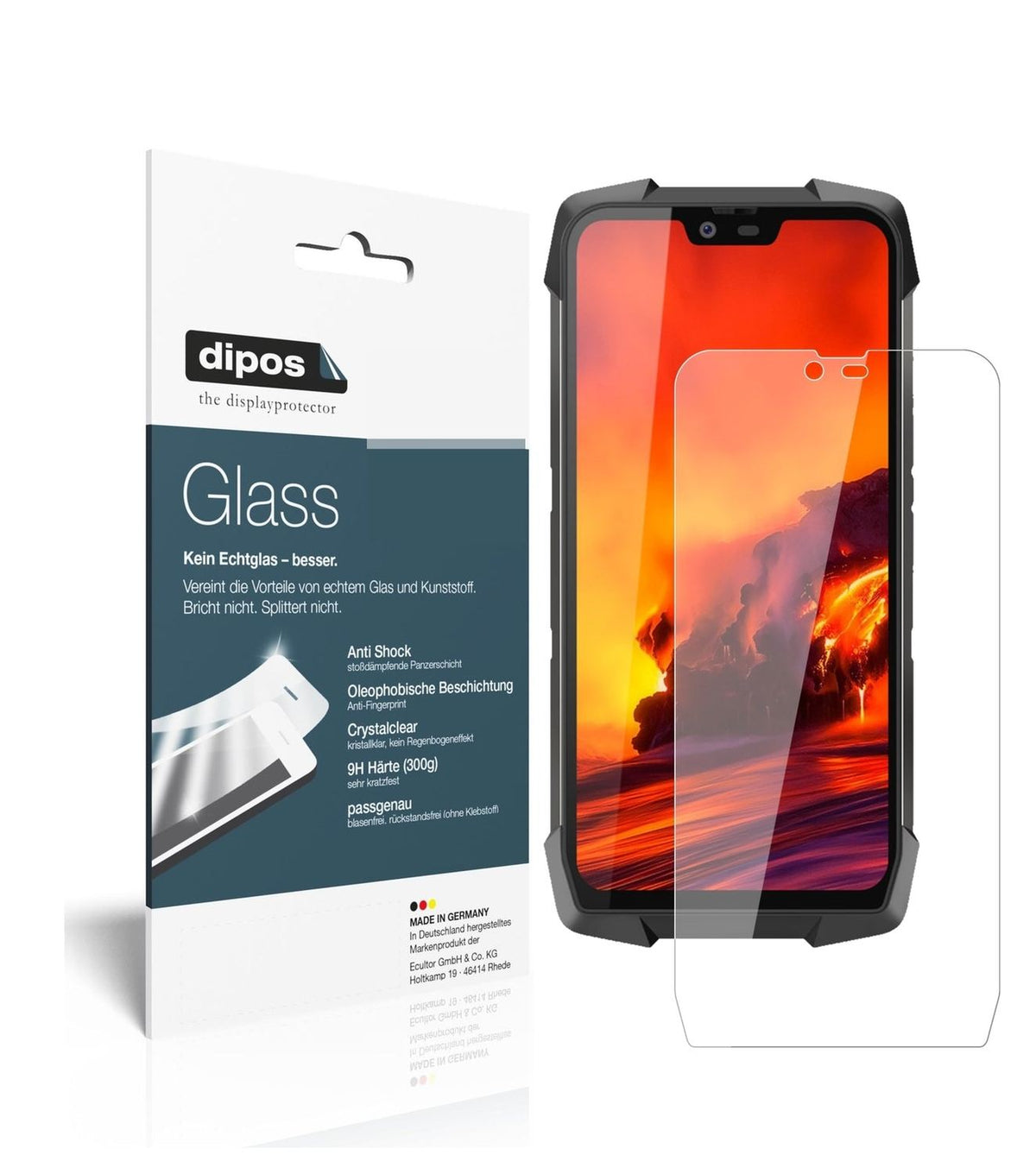 9H Clear Screen Protector for Blackview BV9700 Pro – Shatterproof, Crystal Clear | dipos