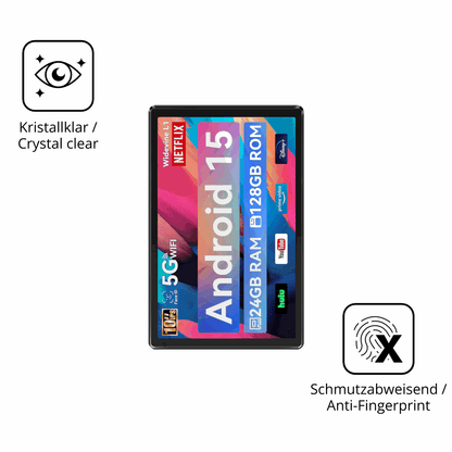 2x Screen Protector for Whitedeer WHEC107BK 10.1 Zoll Flexible Glass 9H dipos