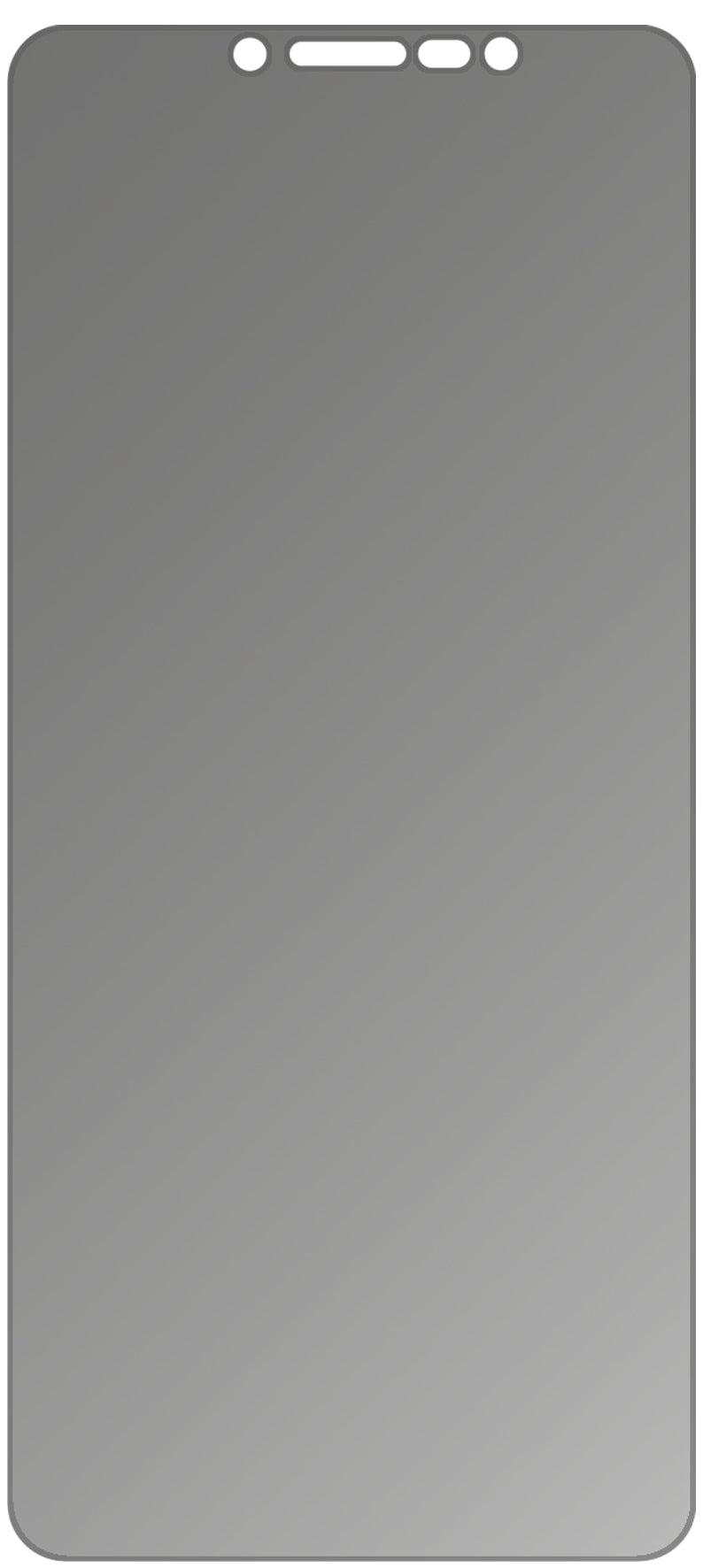 dipos Displayschutz für Wiko Y80, mattierte Oberfläche, Blickschutzfilter und perfekter Passform