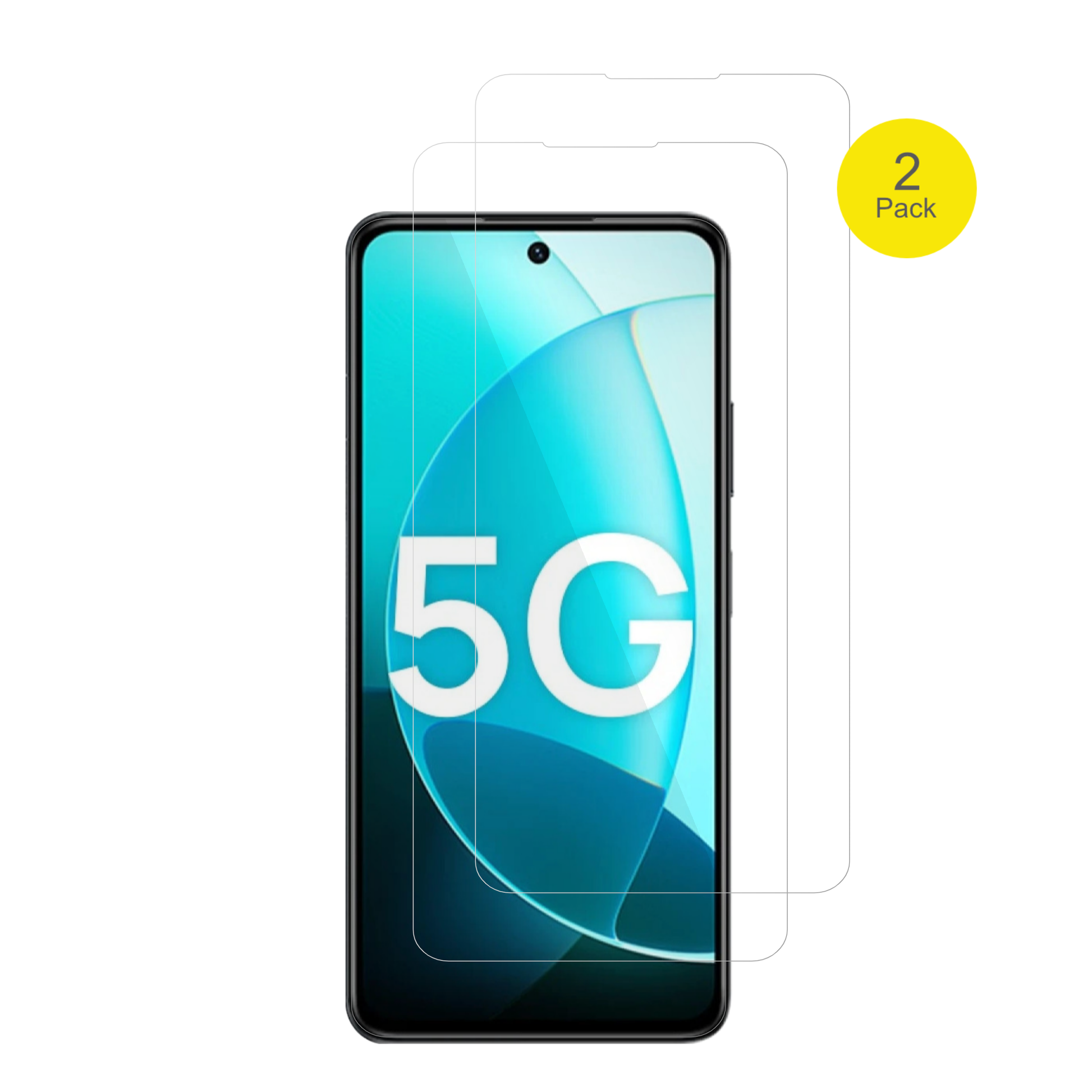 WikoHi Enjoy 80 Plus mit aufgebrachter dipos Displayschutzfolie, glasklare Darstellung ohne Einschränkungen