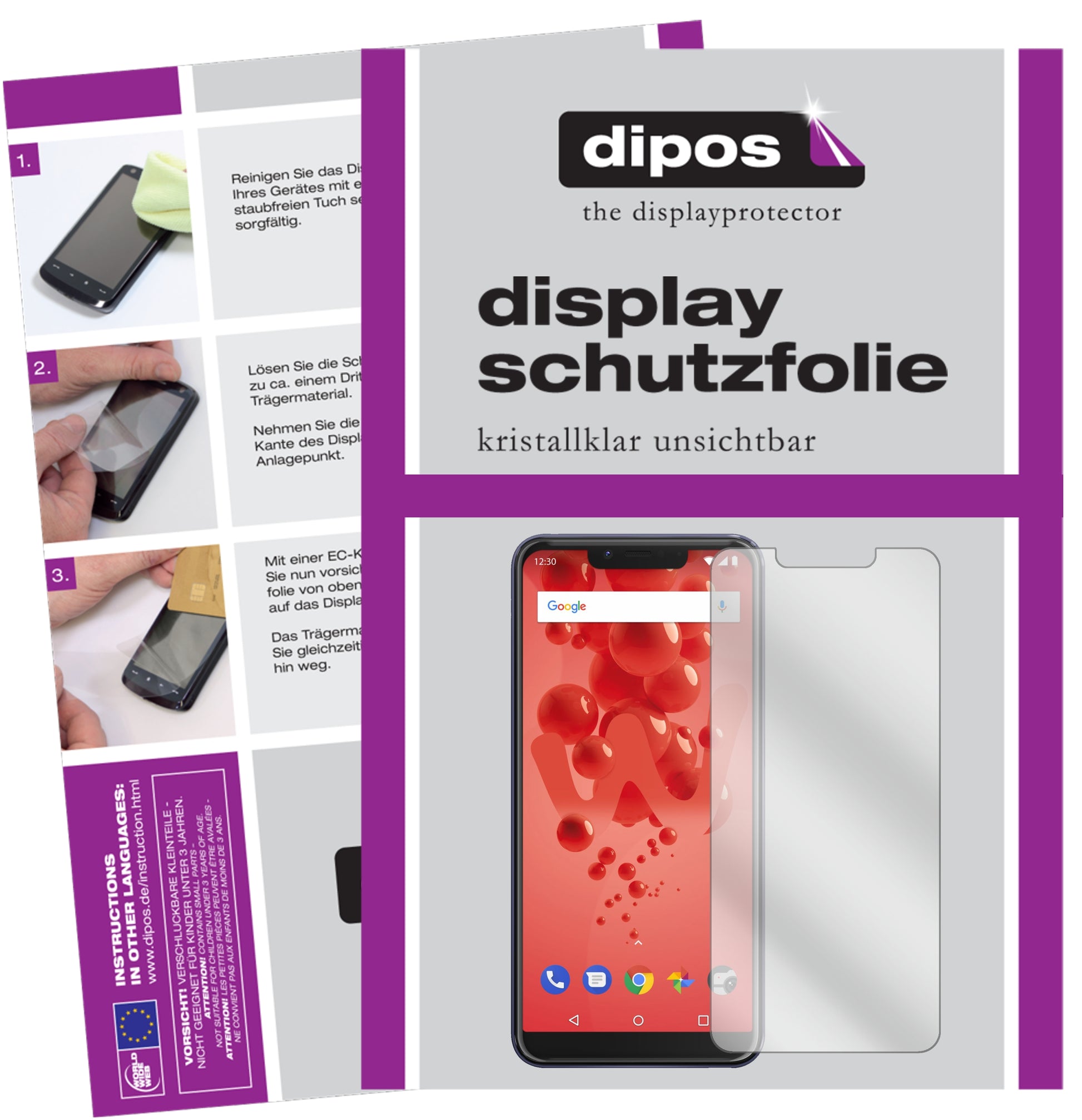 Kristallklare, dünne Schutzfolie: Kratzfest & passgenau für Wiko-View2 Plus