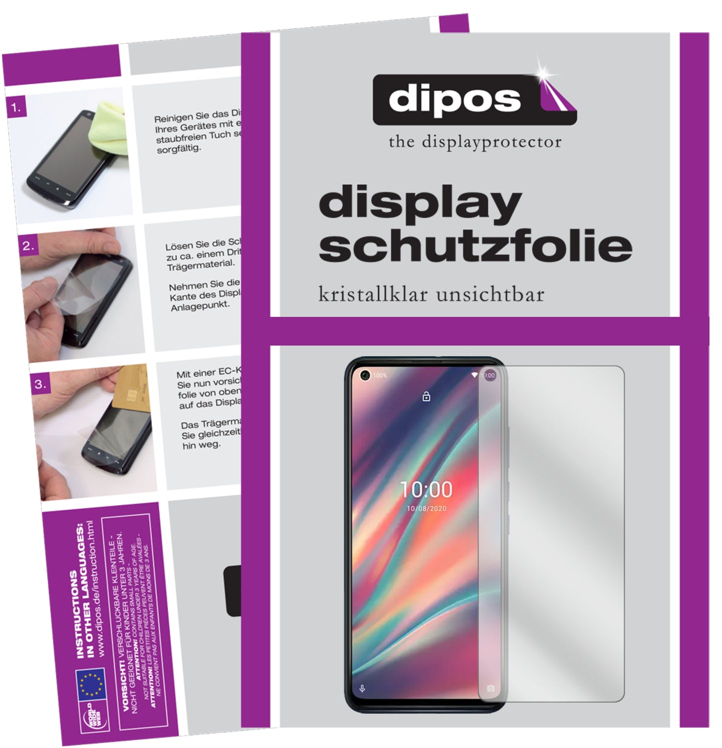 6x Schutzfolie klar für Wiko View5 Display-Schutzfolie