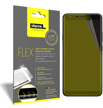 Klare Displayschutzfolie von dipos passend für Wiko Y61, 100% Displayabdeckung und blasenfreie Montage