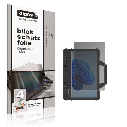 Blickschutzfolie von dipos passend für winmated140, präziser Zuschnitt und blasenfrei montiert