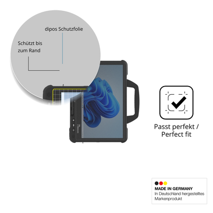 Schutz gegen Kratzer auf dem winmated140 Glas durch Schlüssel oder Ähnliches