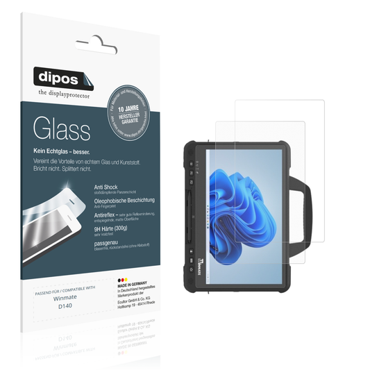 Matte Displayschutzfolie von dipos passend für winmated140, 9H kratzfest und blasenfrei montiert