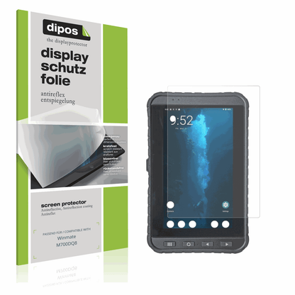 Matte Displayschutzfolie von dipos passend für winmatem700dq8, präziser Zuschnitt und blasenfrei montiert