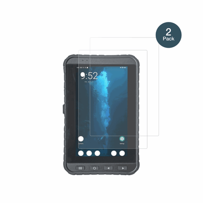 winmatem700dq8 mit aufgebrachter dipos Panzerfolie, die lästige Fingerabdrücke minimiert