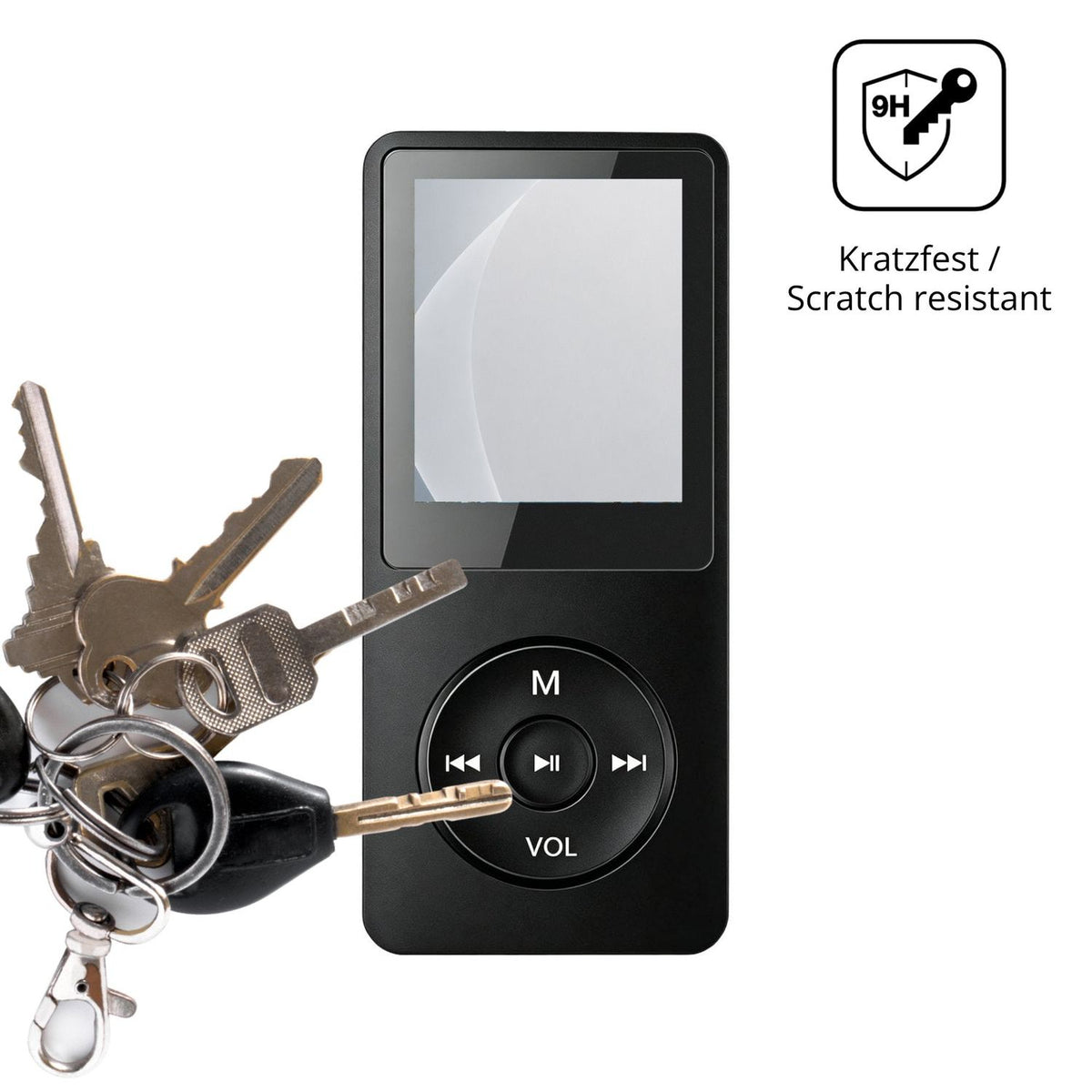 dipos Displayschutz für Witfoam SHD151 MP3-Player, mattierte Oberfläche, robuste Festigkeit und perfekte Passform