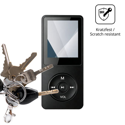 dipos Displayschutz für Witfoam SHD151 MP3-Player, transparente Oberfläche, perfekte Passform auch für die Rundungen
